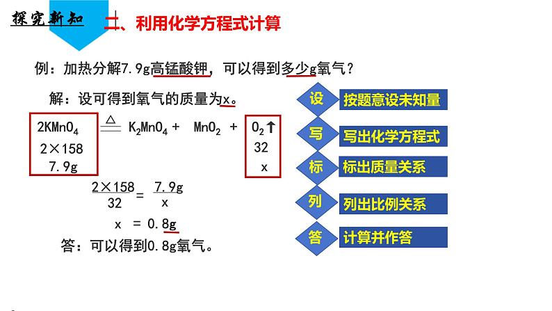 （人教版2024）九年级化学上册第五单元 化学反应的定量关系 课题2 化学方程式（第三课时） 课件第8页