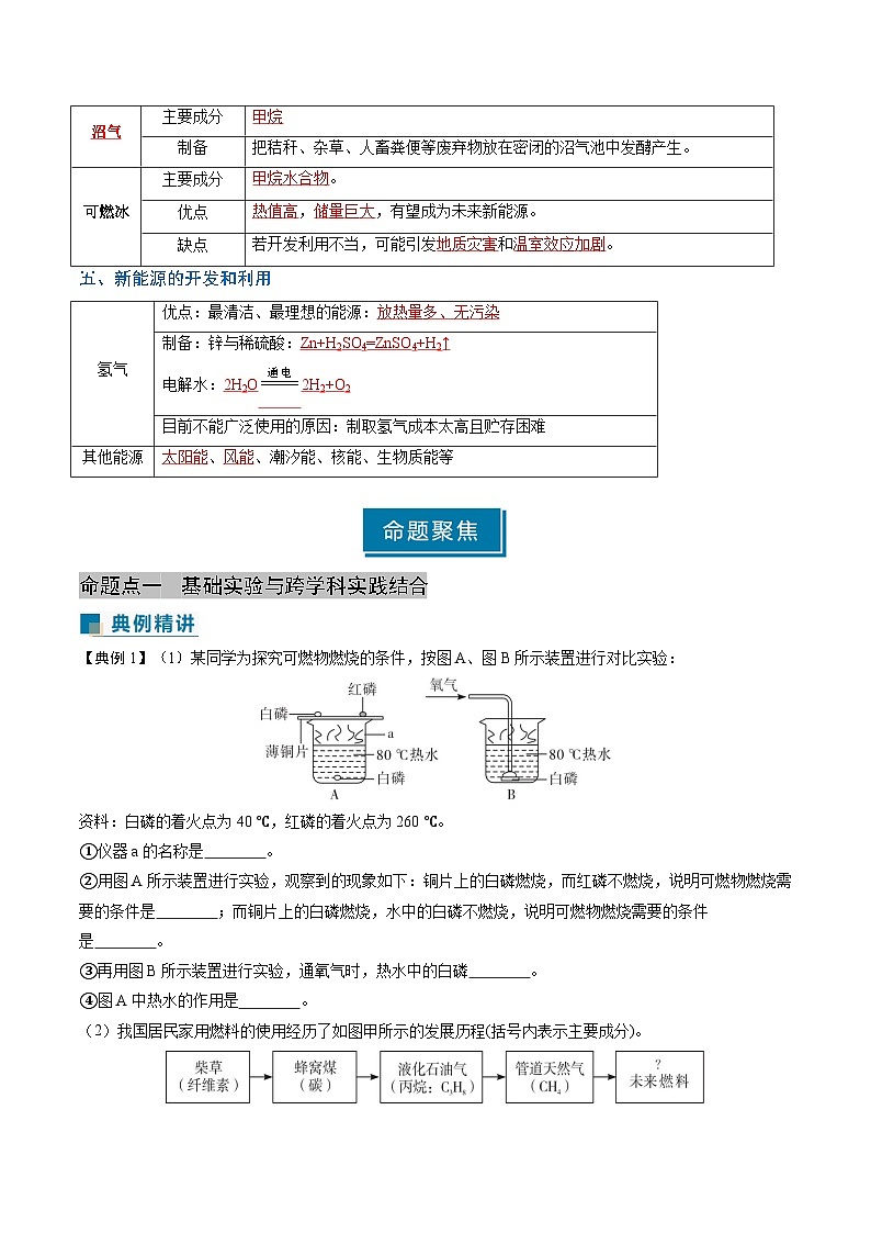跨学科实践活动06 调查家用燃料的变迁与合理使用（解析版）第3页