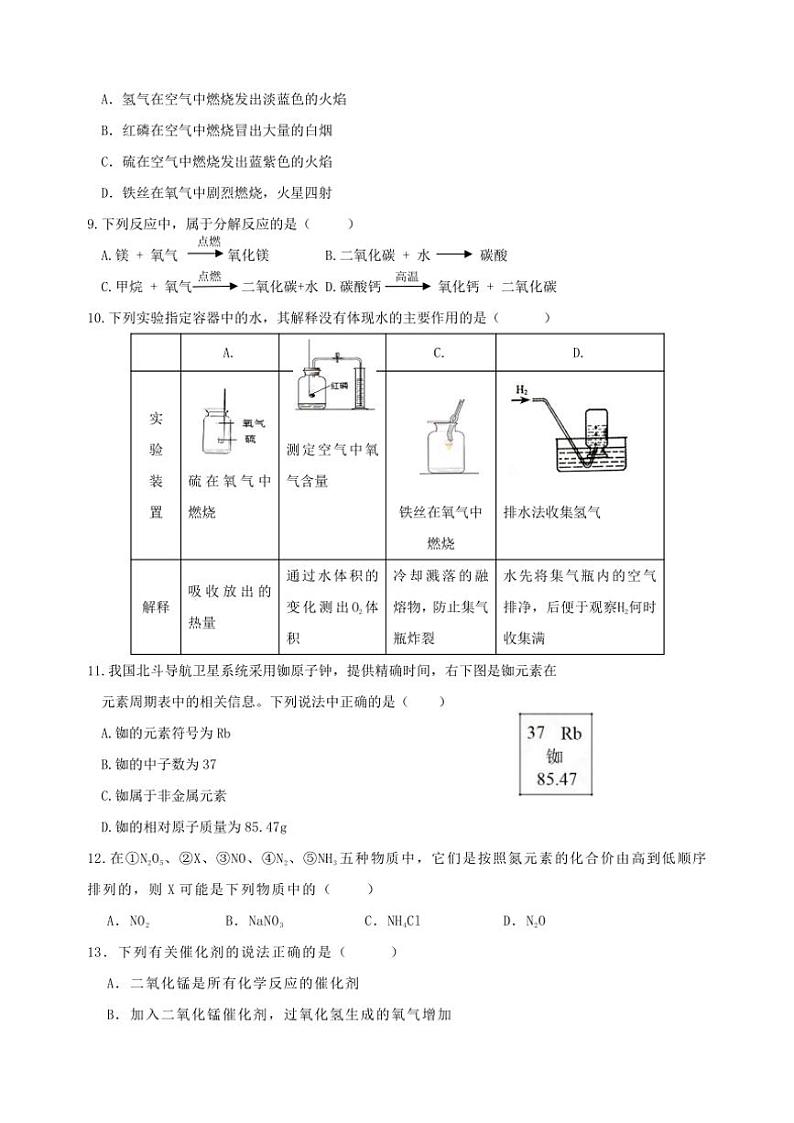 湖南省岳阳市湘阴县洞庭区联考2024～2025学年九年级(上)期中化学试卷(含答案)第2页