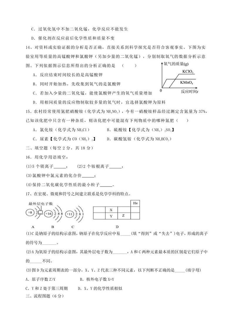湖南省岳阳市湘阴县洞庭区联考2024～2025学年九年级(上)期中化学试卷(含答案)第3页