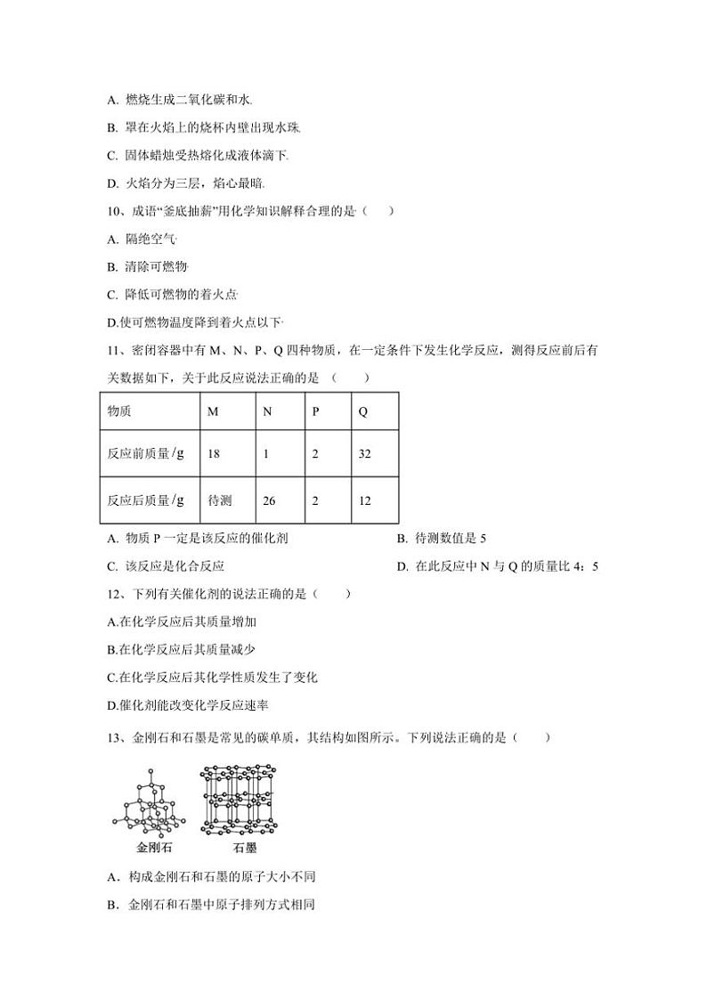 2023～2024学年黑龙江省绥化市海伦市前进同心中学九年级(上)期末考试化学试卷A(含解析)第2页