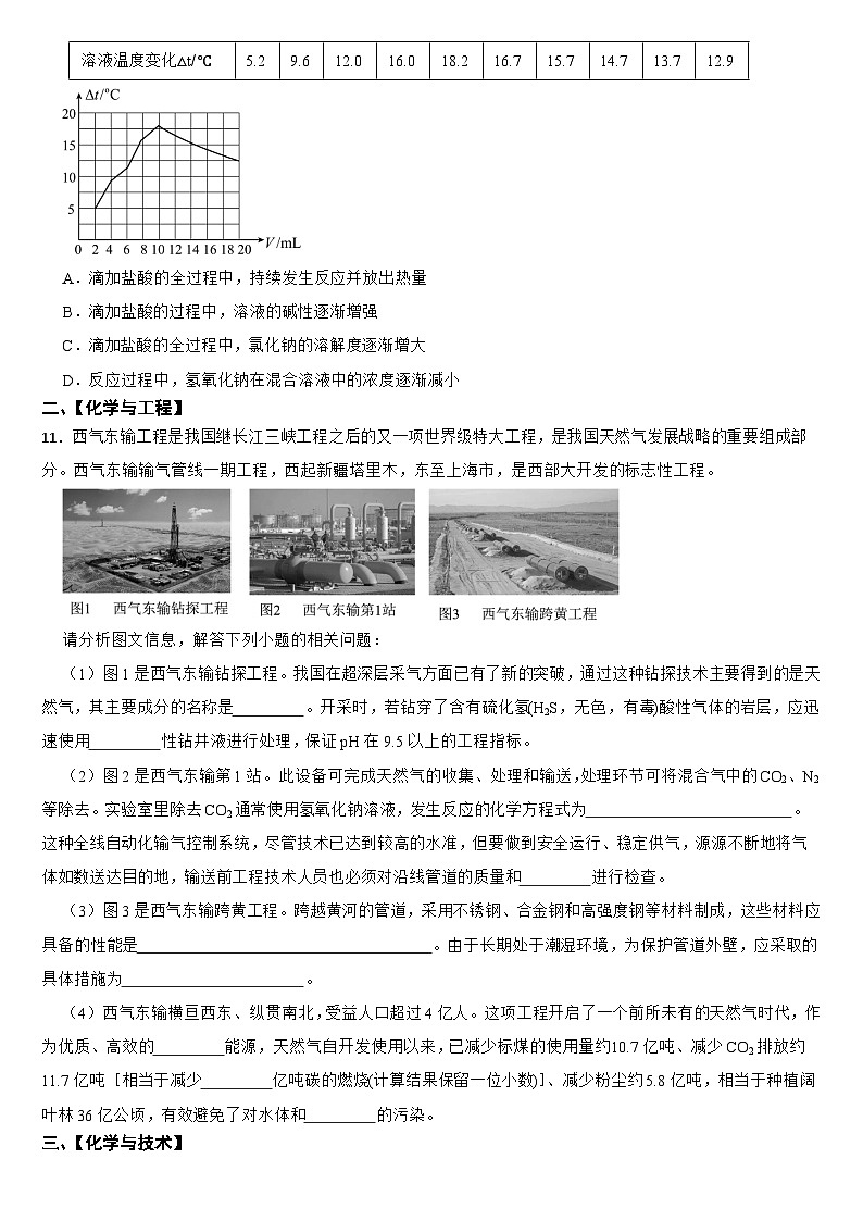 2024年山西省中考化学真题【附答案】第3页