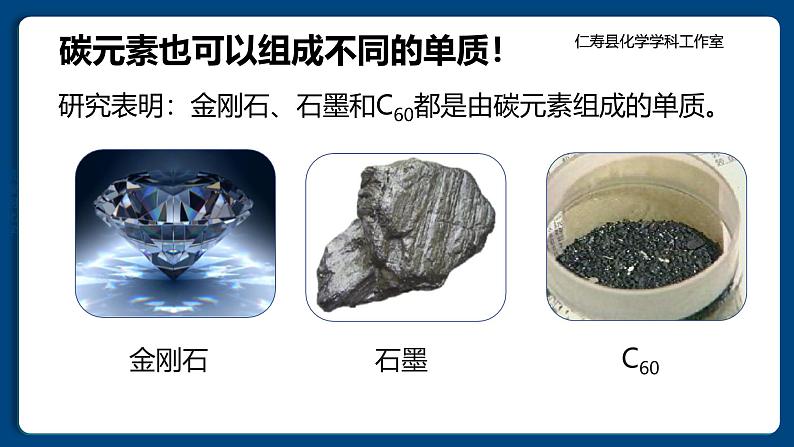 四川省仁寿县满井镇兆嘉九年制学校2024人教版初中化学九年级上册第六单元课题1  碳单质的多样性   第1课时课件第4页