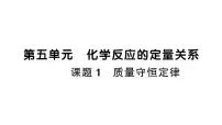化学课题1 质量守恒定律作业ppt课件