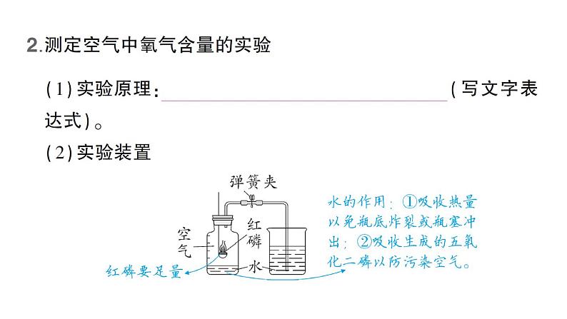 初中化学新人教版九年级上册第二单元课题1 我们周围的空气知识点填空作业课件2024秋第3页