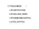 初中化學(xué)新科粵版九年級上冊2.2 構(gòu)成物質(zhì)的微觀粒子作業(yè)課件（2024秋）