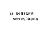 初中化學(xué)新科粵版九年級(jí)上冊(cè)3.5 跨學(xué)科實(shí)踐活動(dòng)：水的凈化與自制凈水器作業(yè)課件2024秋