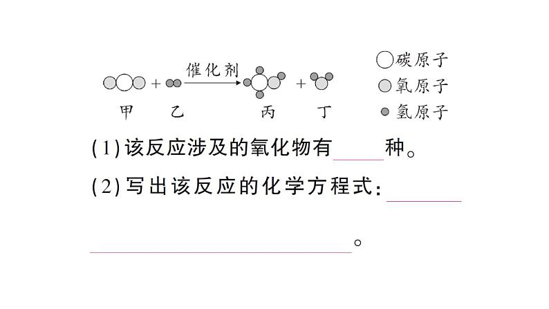 初中化学新科粤版九年级上册4.3 化学方程式作业课件（2024秋）第8页