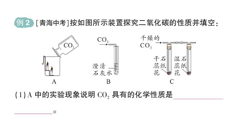 初中化学新人教版九年级上册第六单元课题2 碳的氧化物作业课件2024秋第5页