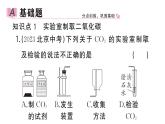 初中化学新人教版九年级上册第六单元课题3 二氧化碳的实验室制取作业课件（2024秋）