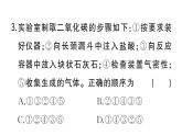 初中化学新人教版九年级上册第六单元课题3 二氧化碳的实验室制取作业课件（2024秋）