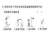 初中化学新人教版九年级上册第二单元课题3第二课时 实验室制取氧气作业课件（2024秋）