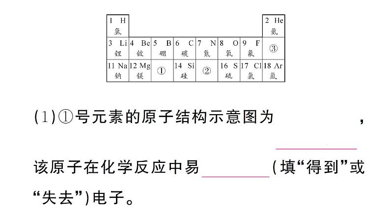 初中化学新人教版九年级上册第三单元课题3第二课时 元素周期表作业课件（2024秋）第6页