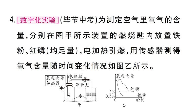 初中化学新人教版九年级上册第二单元 空气和氧气复习训练作业课件（2024秋）第8页