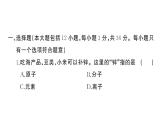 初中化學(xué)新人教版九年級上冊第三單元 物質(zhì)構(gòu)成的奧秘綜合訓(xùn)練作業(yè)課件（2024秋）