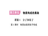 初中化學(xué)新人教版九年級上冊第三單元 物質(zhì)構(gòu)成的奧秘考點作業(yè)課件（2024秋）