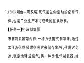 初中化學(xué)新人教版九年級上冊第五單元跨學(xué)科實踐活動四 基于特定需求設(shè)計和制作簡易供氧器作業(yè)課件（2024秋）