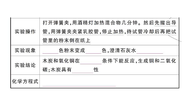 初中化学新人教版九年级上册第六单元 碳和碳的氧化物考点作业课件（2024秋）第8页