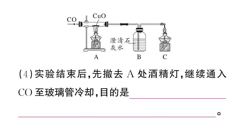 初中化学新人教版九年级上册第六单元课题2第二课时 一氧化碳作业课件（2024秋）第6页