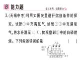 初中化學(xué)新人教版九年級(jí)上冊(cè)第七單元實(shí)驗(yàn)活動(dòng)四 燃燒條件的探究作業(yè)課件（2024秋）