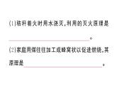 初中化學新人教版九年級上冊第七單元跨學科實踐活動六 調查家用燃料的變遷與合理使用作業(yè)課件（2024秋）