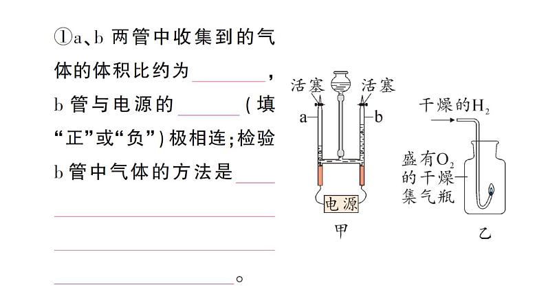 初中化学新人教版九年级上册第四单元实验活动二 水的组成及变化的探究作业课件2024秋第3页