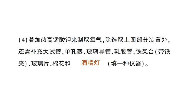 初中化学新人教版九年级上册第七单元专题三 常见气体的实验室制取作业课件2024秋第4页