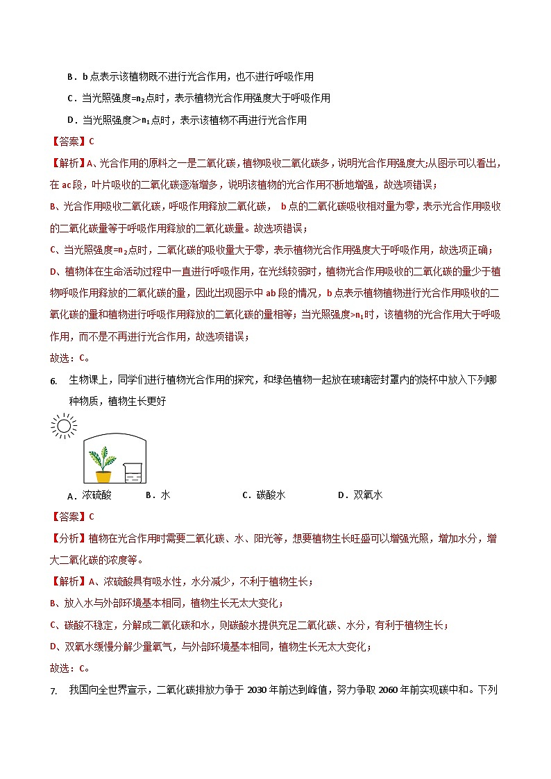 5.3 二氧化碳（第3课时）（练习）（含答案解析）第3页