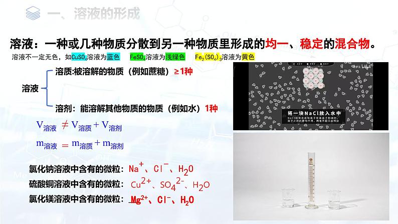 第九单元 溶液 课题1 溶液的形成 课件-2024-2025学年九年级化学下册课件第6页