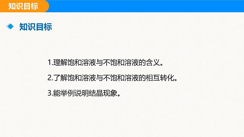 人教版（2024）九年级化学下册课件 第九单元 课题2 溶解度 第一课时第3页