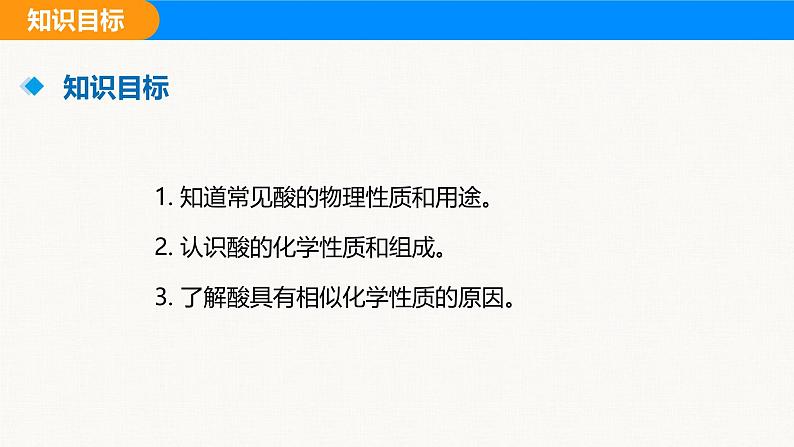 人教版（2024）九年级化学下册课件 第十单元 课题2 常见的酸和碱 第一课时第3页