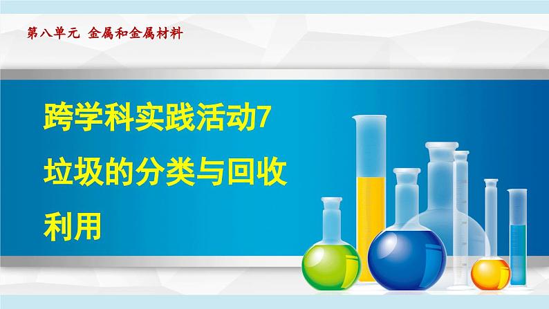 跨学科实践活动7 垃圾的分类与回收利用 课件---2024--2025学年九年级化学人教版（2024）下册第1页