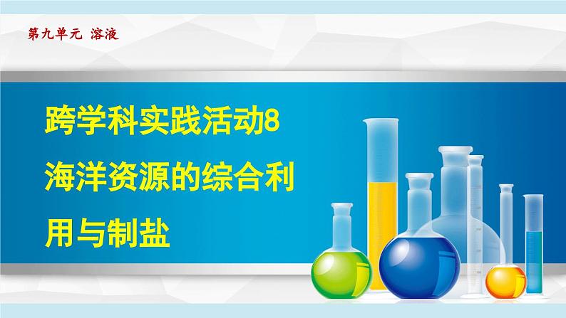 跨学科实践活动8 海洋资源的综合利用与制盐 课件---2024--2025学年九年级化学人教版（2024）下册第1页