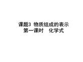 4.3物质组成的表示课件（课时1化学式）-2024-2025学年九年级化学人教版（2024）上册