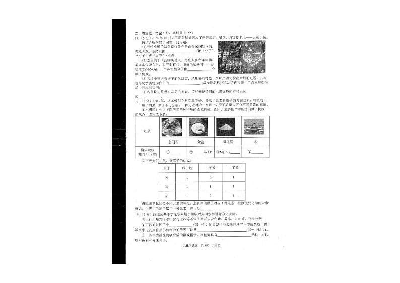 山东省枣庄市薛城区2024-2025学年九年级上学期期中考试化学试题第2页