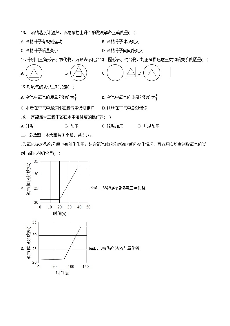 上海市长宁区2022-2023学年九年级上学期期末化学试卷（一模）第2页