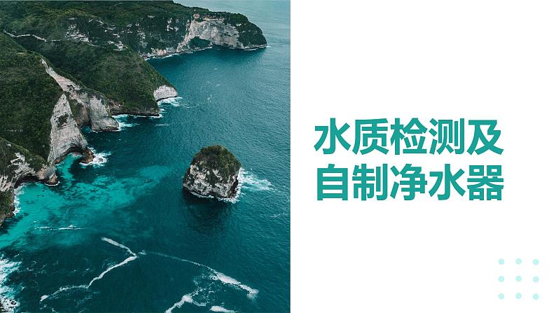 跨学科实践活动3 水质检测及自制净水器 课件第1页