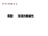 10.1 溶液的酸碱性 课件---2024--2025学年九年级化学人教版（2024）下册