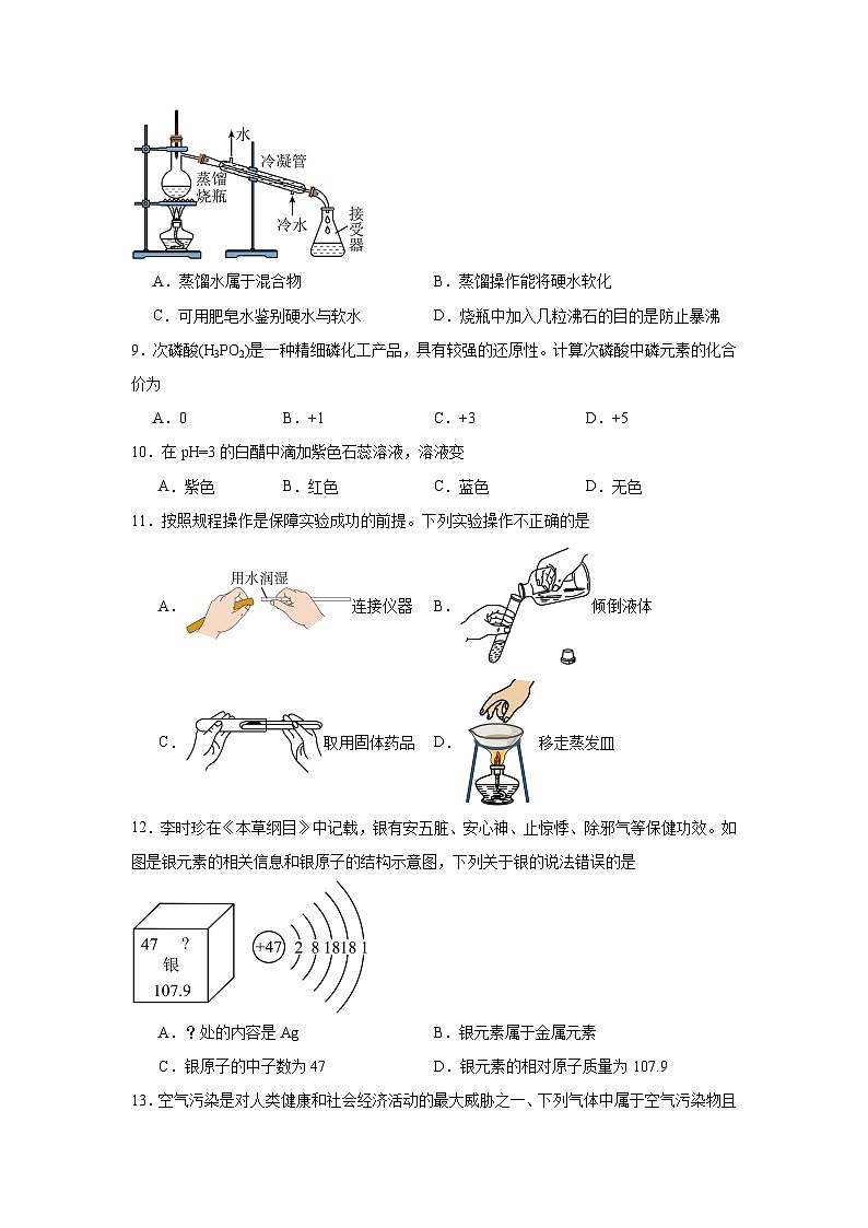 2025年云南省昆明市第十四中学中考一模化学试题第2页