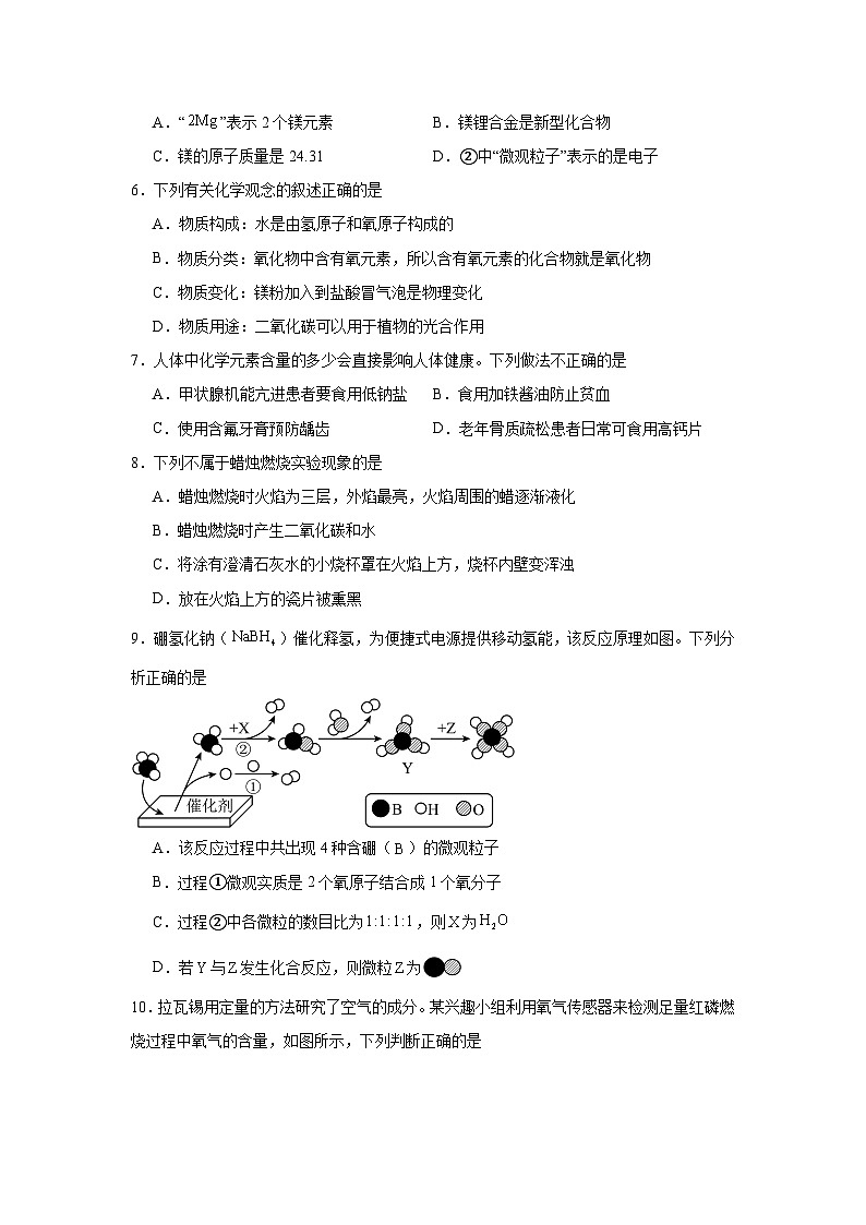 福建省泉州市永春第一中学2024-2025学年九年级上学期一模化学试题第2页