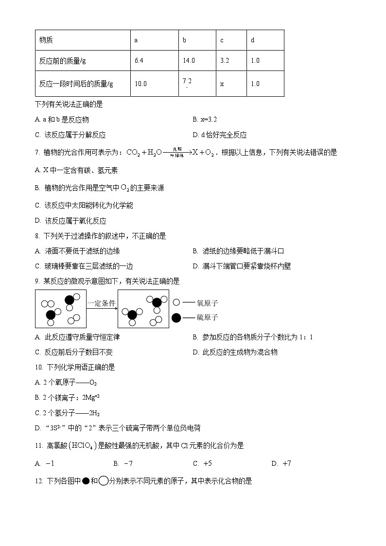 广东省茂名市第一中学2024-2025学年九年级上学期期中考试化学试卷第2页