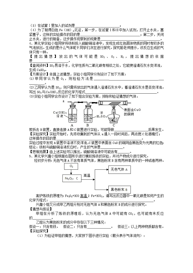 第十八讲 实验探究——2024-2025学年浙江省中考科学专项练习（化学专题）第2页