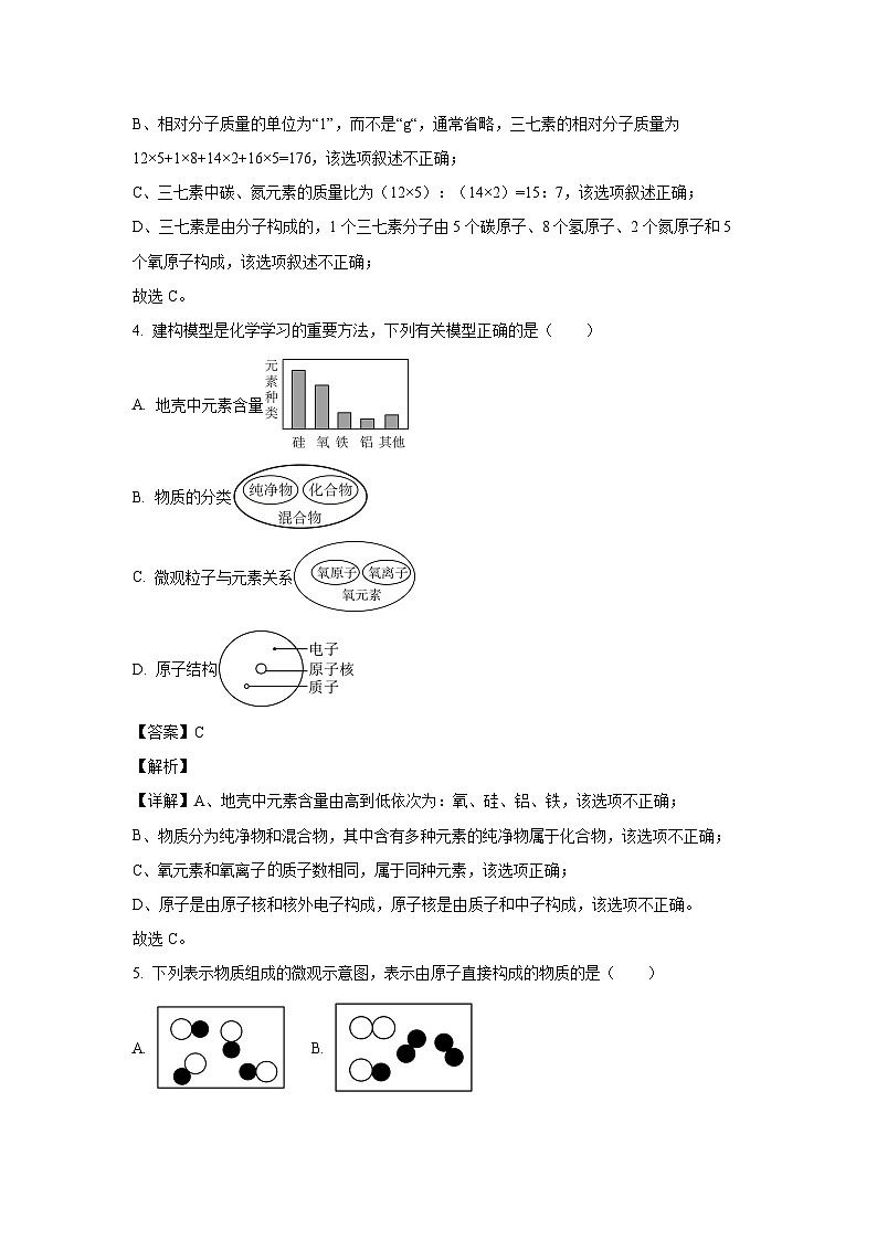2024~2025学年江苏省宿迁市泗阳县九年级(上)11月期中化学试卷(解析版)第3页
