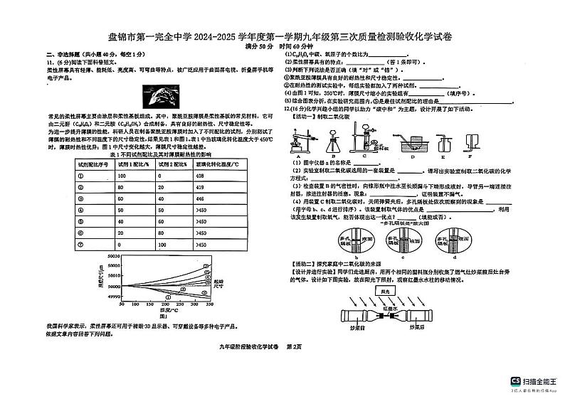 化学试卷第2页