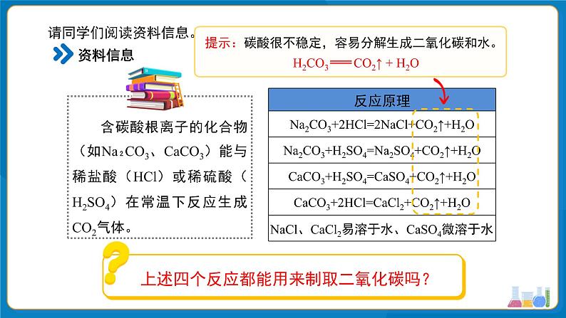 初中化学人教版九年级上册第六单元课题3 二氧化碳的实验室制取 课件第6页