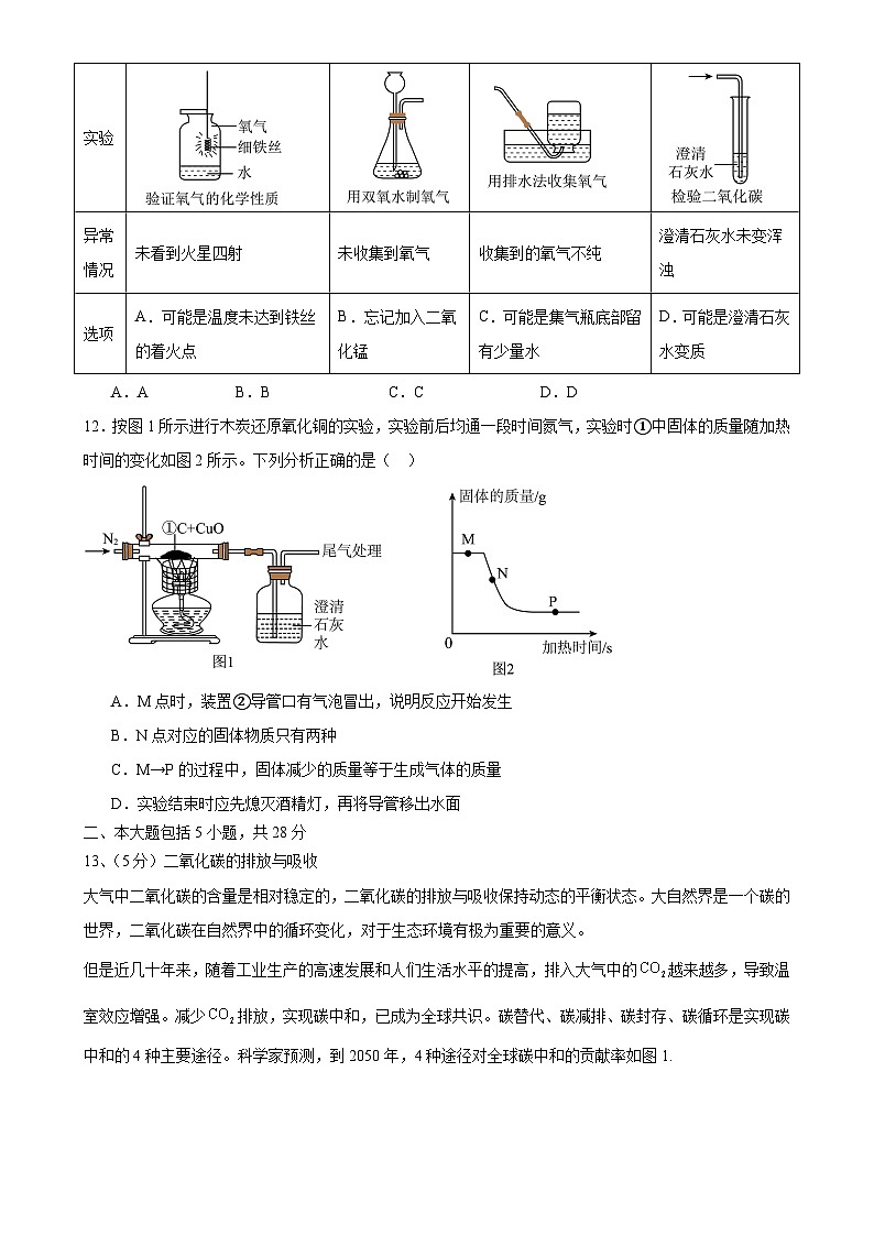 安徽省合肥市望龙中学2024~2025学年九年级上学期期末模拟化学试题-A4第3页