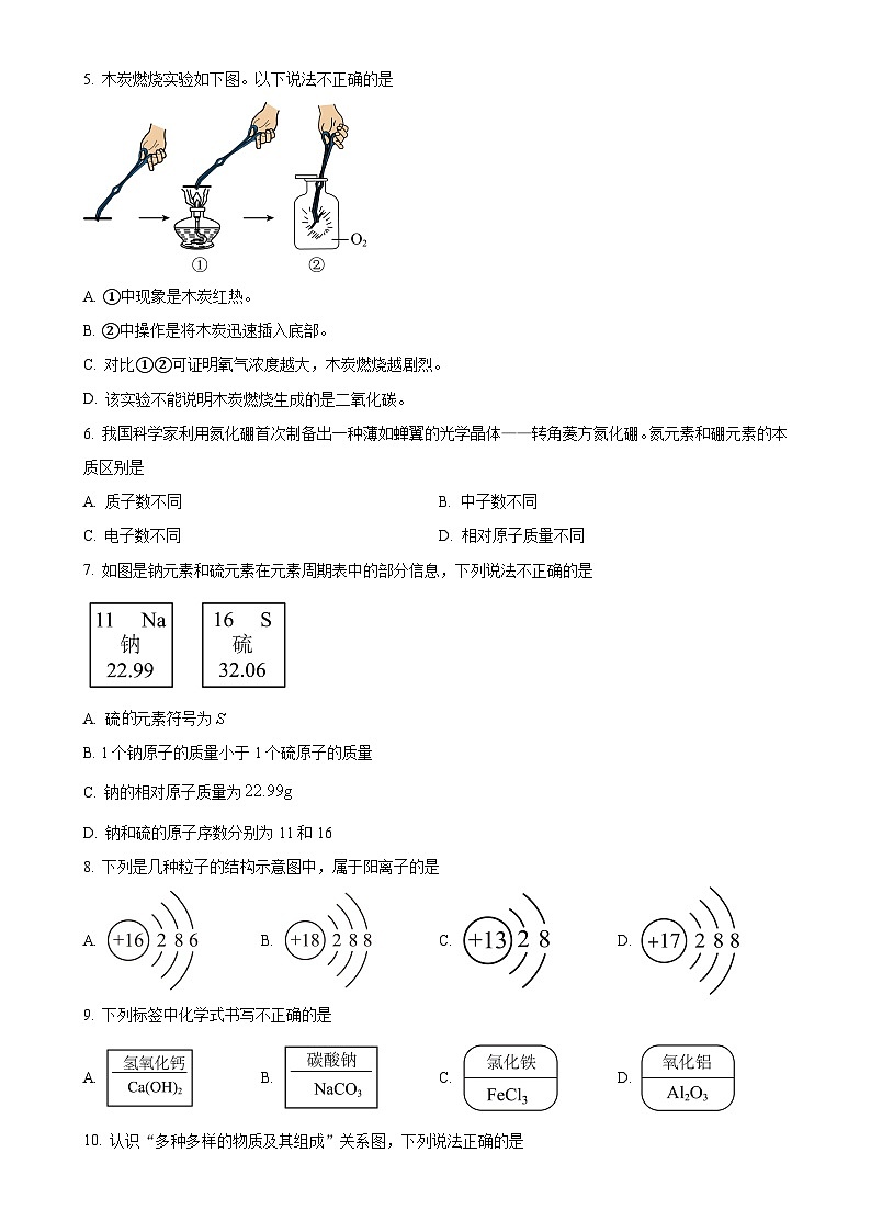 辽宁省2024-2025学年九年级上学期11月省联考化学试题（原卷版）-A4第2页