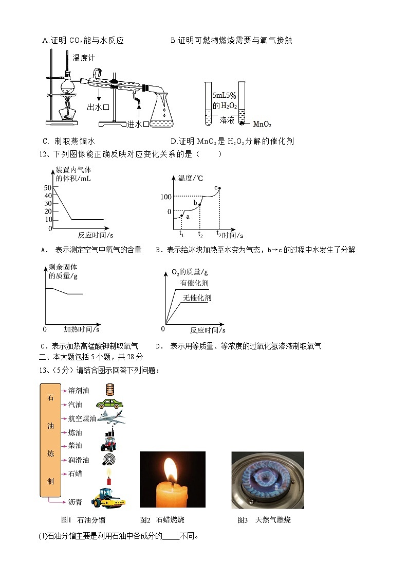 安徽省合肥市庆平希望学校2024~2025学年九年级上学期期末模拟化学试题-A4第3页