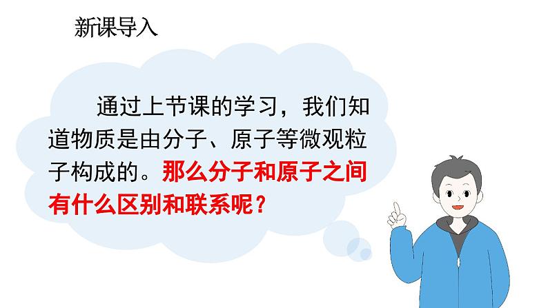 初中化学新人教版九年级上册第三单元课题1第二课时 分子可以分为原子教学课件2024秋第4页