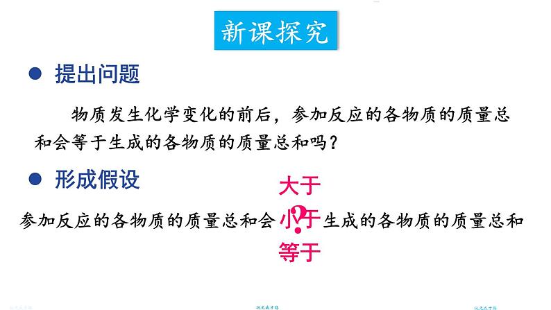 初中化学新科粤版九年级上册4.3质量守恒定律教学课件2024秋第3页